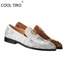 Designer 2021 Luxury Crown Rhinestone Men's Loafers Flat Slip-On Wedding Party Dress Prom Casual shoes White,Blue,Brown,Coffee 2024 - buy cheap
