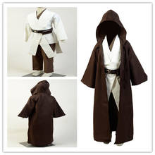Child Star Cosplay  Wars Jedi Costume Obi Wan Kenobi Cosplay Costume Tunic Cloak Halloween Costumes For Kids Children Gift 2024 - buy cheap