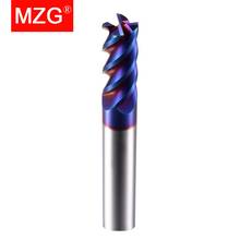 MZG Lengthen End Mill 100L Cutting HRC65 4 Flute 6mm 8mm 12mm Carbide Milling Tungsten Steel Milling Cutter 2024 - buy cheap