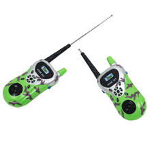 Pack of 2 Green Plastic Electronic Walkie Talkie Toy for Kids Outdoor Play 2024 - buy cheap