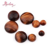 Tiger Eye Beads Coin CAB Cabochon Flatback Dome Undrilled Natural Stone Beads For DIY Pandandt Earring Ring Jewelry Making 5pcs 2024 - buy cheap