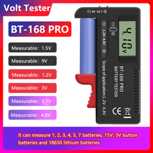 Hot！BT-168 PRO Digital Battery Capacity Tester for 18650 14500 Lithum 9V 3.7V 1.5V Cell C D Batteries Tester M05 20 Dropship 2024 - buy cheap