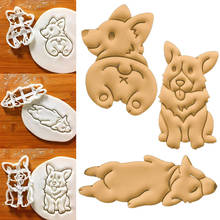 3Pcs/set DIY Cookie Cake Mold 3 Type Cute Corgi Dog Shaped Biscuit Cutters Mold Cake Decoration Tools Kitchen Baking Accessories 2024 - buy cheap