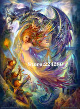 Beautiful fairy Needlework,people Cross stitch,14CT Unprinted Embroidery kits Arts Cross-Stitching,DIY Handmade Decor 2024 - buy cheap