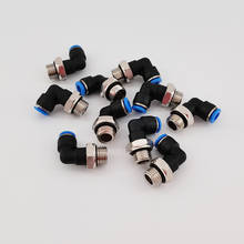 Gogo conector de mangueira rosqueado bclip, conector de 90 graus de tubulação de nylon, conector pneumático de ar tipo l 4mm 5/8" 2024 - compre barato