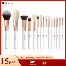 DUcare 15PCS Makeup Brushes Set Professional Natural Hair Brushes Foundation Powder Contour Eyeshadow Make Up Brush 2024 - buy cheap