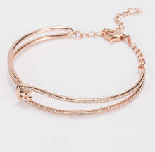 High Quality Lifeline Bracelet Design Twisted Rose Gold Bangle With Character 2024 - buy cheap