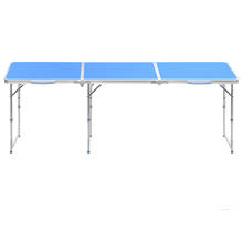 Soporte de aleación de aluminio para exteriores, mesa plegable Simple, portátil, multifunción, 1,8 metros 2024 - compra barato
