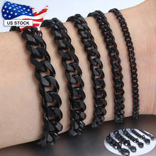 Link Chain Bracelet for Women Men Punk Silver Color Curb  3 5 7 9 11MM Womens Men's Stainless Steel Bracelets Dropship LKBB4 2024 - buy cheap