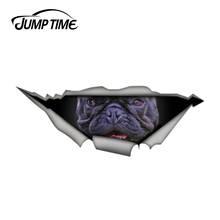 Jump Time 13cm x 4.8cm French Bulldog decal 3D Pet Graphic Vinyl Decal Car Window Laptop Bumper Animal Car Stickers 2024 - buy cheap