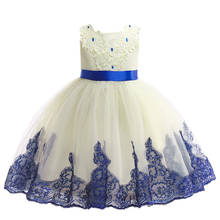 2020 платье для девочек платье принцессы Свадебное платье для девочек Пышное Платье летнее Повседневное платье с вышивкой нарядное платье для девочек 2024 - купить недорого