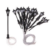 20pc LED Street Light Lamppost HO Scale for Model Park Scenery Decorations 2024 - buy cheap