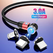 360° Magnetic Cable Micro USB Type C Charger Cable For iPhone 11 X Samsung Fast Charging Magnet Charge Cord USB C Charging Cable 2024 - buy cheap