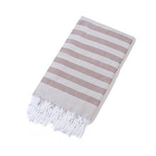 Striped Turkish Pure Cotton Linen With Tassel Sports Bath Towel Travel Gym Camping Baths Sauna Beach Gym Pool Shawl Soft Blanket 2024 - buy cheap