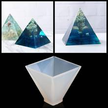 Molde de silicona de pirámide de jabón, herramienta de resina epoxi X3N4 DIY, artesanal, joyería colgante, 1 unidad 2024 - compra barato
