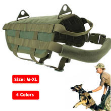 Military K9 Molle Vest Service Dog Vest Tactical Dog Harness Police Dog Training Combat Vest With Handle 2024 - buy cheap