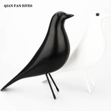Resin black and white peace dove statue，Modern art sculpture，Outdoor garden simulation decorative statue，Home decoration crafts 2024 - buy cheap