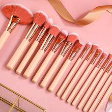 15 Professional Makeup Brushes Set Makeup Powder Eye Shadow Foundation Liquid Blush Cosmetics Mixed Beauty Makeup Brush Tool 2024 - buy cheap