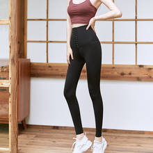Dasswei-calça legging curta feminina, ajustável, cintura alta, sem costura, skinny, esportiva, fitness, comprimento do tornozelo 2024 - compre barato