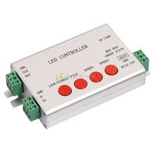 H801SB LED Pixel Controller 5V 12V-24V SD Card Programmable LED Controller  2048 Pixel Support WS2811 UCS1903 DMX512 IC 2024 - buy cheap