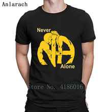 Never Alone Narcotics Anonymous T Shirt Normal Short Sleeve Summer Style Custom O Neck Sunlight Leisure Building Shirt 2024 - buy cheap