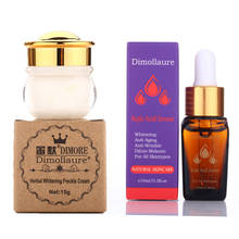Dimollaure herbal whitening cream +kojic acid serum Remove melasma Freckle speckle sunburn Spots pigment Melanin Acne face cream 2024 - buy cheap