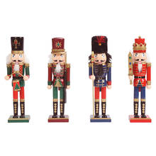 30cm Christmas Nutcracker Ornaments Doll Puppet Toy Home Party Decorations 2024 - buy cheap