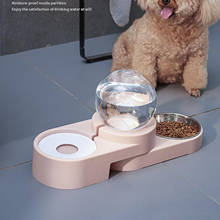 Dispensador de água para cães, tigela automática para alimentação de animais de estimação, sem derramamento, para cachorros e gatos pequenos 2024 - compre barato