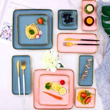 Dinner Plate Set Ceramic Kitchen Plate Tableware Set Food Dishes Rice Salad Noodles Bowl Soup Kitchen Spoon Cook Tool 2024 - buy cheap