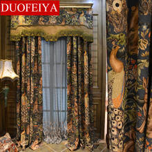 Luxury Curtains For Living Room Grey Drapes Bedroom Jacquard Blinds Fabric European Window Treatments High Shading 80% Panels 2024 - buy cheap