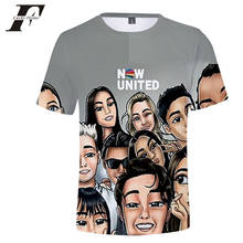 Camiseta now united noah urrea 3d, camiseta de manga curta masculina/feminina, estilo kpop, novo top streetwear, roupa de rua, 2020 2024 - compre barato