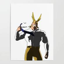 HD Prints Canvas Wall Art Real All Might Painting Posters Modular Pictures Anime Modern Home Decoration Living Room Framework 2024 - buy cheap