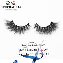 KEKEBAICHA eyelashes makeup lashes 3d mink eyelashes handmade full strip lashes winged false eyelashes mink cruelty-free lashes 2024 - buy cheap