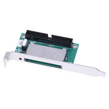 40-pin cf cartão flash compacto para 3.5 ide conversor adaptador pci suporte painel traseiro 2024 - compre barato