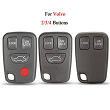 Kutery-carcasa de llave de coche remoto para Volvo S40, S60, S70, S80, V40, V70, XC90, XC70, 2/3/4 botones, cubierta de llave de repuesto, Fob 2024 - compra barato