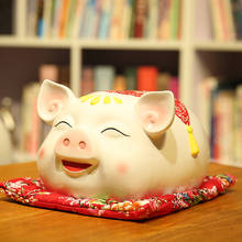 Ceramic Secret Coin Piggy Bank Break Kids Pig Paper Money Ornament Cute Piggy Bank Saving Safe Spaarpot Home Decoration DG50MB 2024 - buy cheap