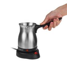 Cafetera eléctrica portátil de acero inoxidable, máquina de café turco y griego de 800W, y la Oficina para el hogar, Té Espresso y Moka 2024 - compra barato