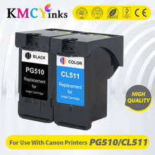 Сменный чернильный картридж kmcyink PG510 CL511 для Canon PG-510 PG 510, CL 511, pixma mp250, mp280, IP2700, MP240, MP270, MP480, MX320 2024 - купить недорого