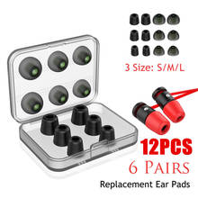 12pçs conjunto de substituição de acolchoamento, isolamento de ruído 3 pares de pontas de espuma de memória e 3 pares de almofadas de silicone para fone de ouvido para fone de ouvido 2024 - compre barato