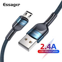 Cable Micro USB de carga rápida para móvil, Cable de datos para Samsung, Huawei, Xiaomi, Redmi, Android, 1m/2m 2024 - compra barato