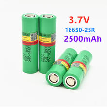 Batería de litio para destornillador, 100% Original, 3,6 V, 18650, 2500mah, INR18650, 25R, 2500mah, 20A 2024 - compra barato
