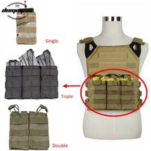 Single / Double / Triple Open-Top Magazine Pouch FAST AK AR M4 FAMAS Mag Military Pouch for Paintball Airsoft 2024 - buy cheap