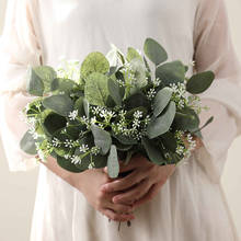 5 tamanhos de plantas artificiais eucalipto com fruta decoração de casamento flores de mão falsas flores de casamento decoração de casa plantas falsas 2024 - compre barato
