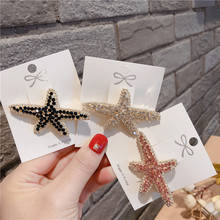 New Starfish Hair Clips For Women With Crystal Rhinestone Hair Claw Clip Hairpins Barrette Beach Jewelry Korean Hair Accessories 2024 - buy cheap