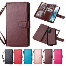 Detachable Leather Case Cover For Samsung Galaxy S21 Plus S20 Ultra S10 S9 S8 Note 20 Ultra Note 10+ 8 9 Cards Slot Wallet Case 2024 - buy cheap