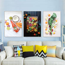 Fruit Vegetable Wall Art Pictures for Kitchen Decor Delicious Food Poster Nordic Canvas Painting Modern Home Decoration 2024 - buy cheap