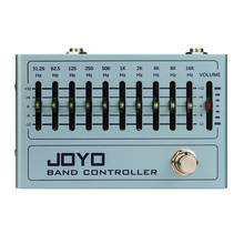 JOYO-controlador de banda de 10 bandas EQ, ecualizador de Pedal de Guitarra eléctrica para efecto de Bajo procesador, instrumento Musical, efectos de Guitarra 2024 - compra barato