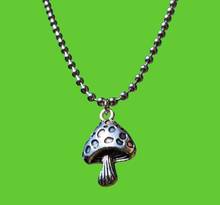 Cute Charm Mushroom Pendant Necklace For Women Girls Punk Hip Hop Cool Street Plant Choker Necklace Jewelry Gifts New 2024 - buy cheap