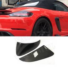 Tampa de ventilação lateral de fibra de carbono, capas de decoração para porsche 718, cayman boxster base s coupe 2004-2010 2024 - compre barato