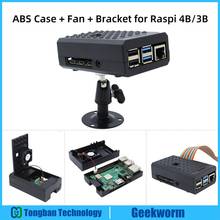 Чехол для Raspberry PI 4B/3B ABS с держателем для камеры Raspberry Pi 4 Model B/3 Model B, коробка для Raspberry PI 4B/3B 2022 - купить недорого